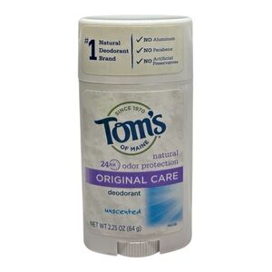 Tom's of Maine Original Care Deodorant Natural Odor Protection UNSCENTED 2.25oz
